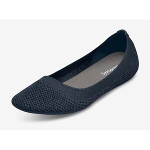Allbirds Tree Breezer Breathable Knit Flats Natural Materials Dark Navy Blue 9.5